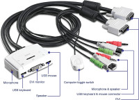 2-Port DVI USB KVM Switch Kit with Audio