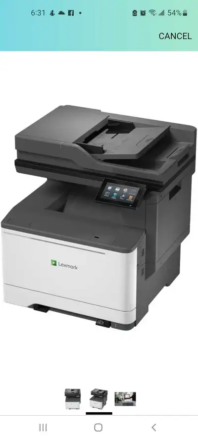 Lexmark CX532 adwe Multifunction Color Printer (copy/scan/print/fax) delivers enhanced productivity...