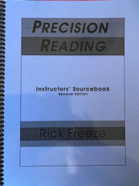 Precision Reading Instructor's Materials