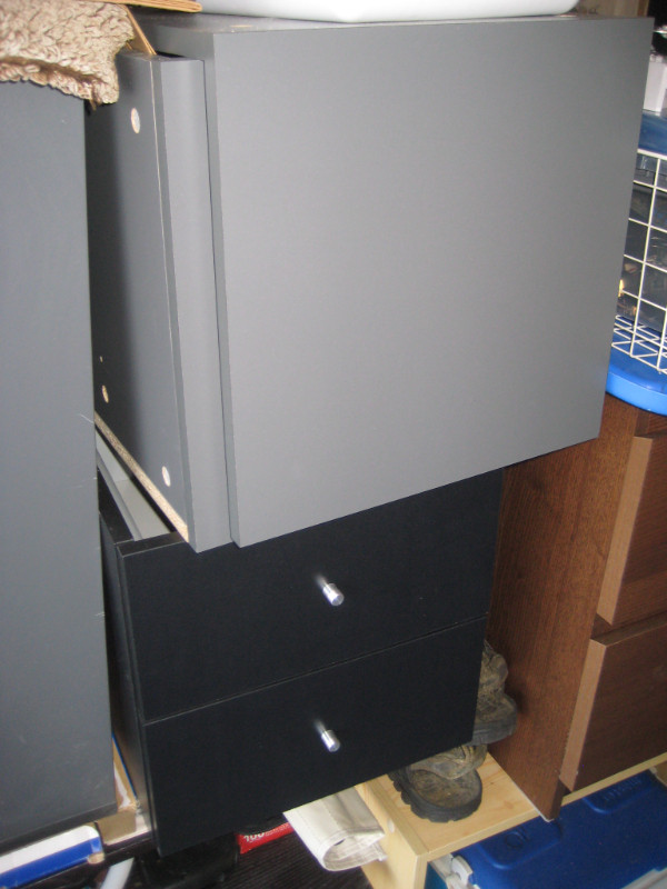 FS: IKEA black 4x5 TV, also EXPEDIT 4x4, white door/drws inserts in Bookcases & Shelving Units in Ottawa - Image 3