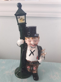 Vintage Hobo Hanging on a Lamppost Decanter