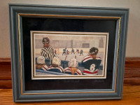 ART: Girl Powered, CDN John Newby signed hockey print