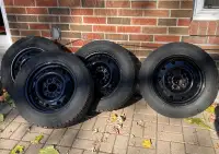 Winter Tires 195/65R15 on Steel Rims