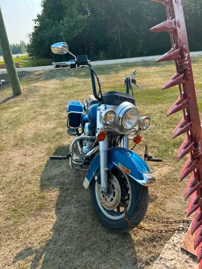 One beautiful sky blue 1200CC touring electric glide . Has been sitting for last few years and I pri...