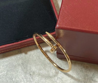 Car-tie- r style Clou de Nail 18k gold plated bracelet 