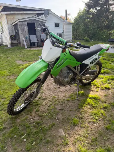Bike works good sat all winter should have carb adjusted or maybe cleaned runs drives stops not inte...