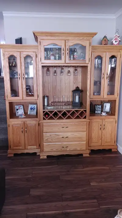 Oak Wall Unit, View more