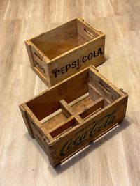 Old Pepsi Coke Cola Delivery Cases Caisses Livraisons 
