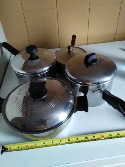 chaudrons en acier inoxydable ensemble de 4, View more
