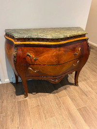 French antic buffet marble top with drawers