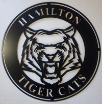 20" Steel Hamilton Tiger Cats Sign