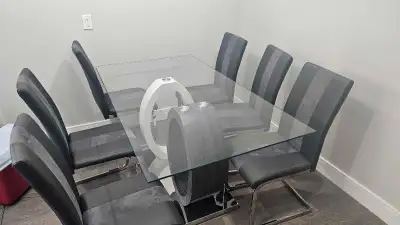 Jaye 6 person dining table and chairs , View more