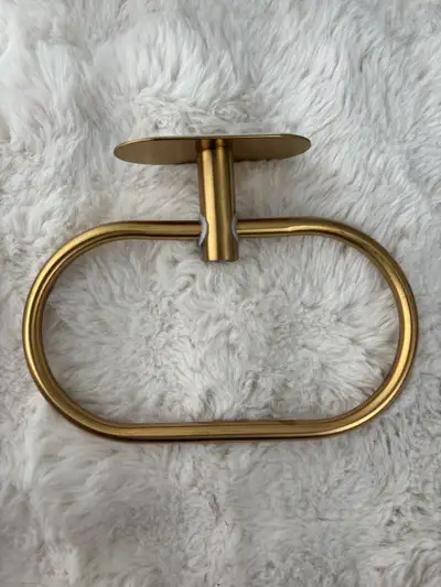 Gold Oval Towel Holder Adhesive , View more