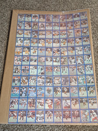 Football cards uncut 