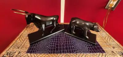 Beautiful Bear and Bull Market Statues or Bookends, View more