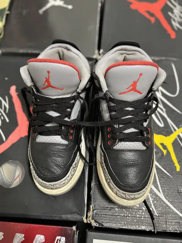 Jordan 3 Retro black cement 8M $165 in Men's Shoes in City of Toronto - Image 2