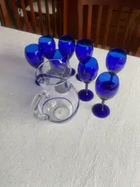Water jug and glass set.