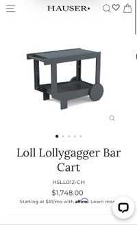 Brand new Loll Lollygagger Bar Cart