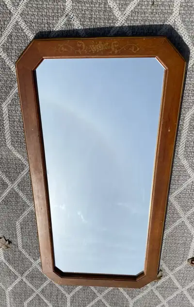 Mirror in wooden frame 41 x 20 inches, View more
