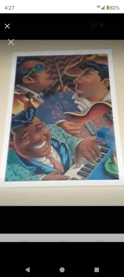 print 15$ painting musicians artists Glued framed puzzle L6Y4R5 , View more