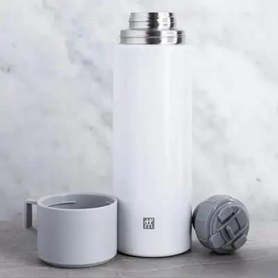 ZWILLING 1L Thermo Thermal Travel Bottle (White/Silver), View more