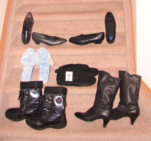 Ladies Footwear incl. Boots & New Slippers - sz 9.5 in Women's - Shoes in Strathcona County