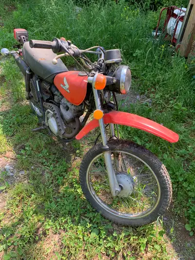 Nice Old 1977 Honda XL 100 Project. Was running until a couple of years ago but needed a carb rebuil...