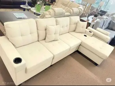 L. Shape 4Seater Sofa With Ottoman , View more
