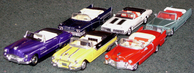 Set of 6 classic convertibles in 1/48 scale die-cast in Arts & Collectibles in Bedford