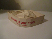 MAGASINS LASALLE STORES-1940/50S GROCERY HAT/CAP-F. BACHAND