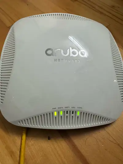 Plug in the Aruba IAP-225 and setup your SSID, that's it !!! AP-225 and IAP-225 2.4-GHz (600 Mbps ma...