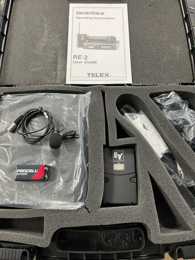 EV NEW RE2BP Wireless UHF System with RE92L Lav mic, View more