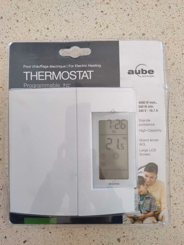 Thermostat programmable Aube TH106 4000 W 120/240 V dans Chauffage et climatisation  à Ville de Montréal