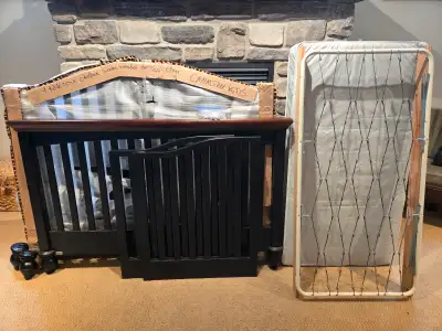 Convertible baby crib and toddler bed set, View more