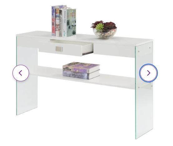 Console Table with 1 Drawer and Glass Frame in Other Tables in Kitchener / Waterloo - Image 2