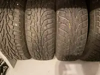 225/65/17 Tiger Paw Winter Tires on Steel Rims