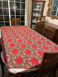 Christmas table cloth / nappe de noel