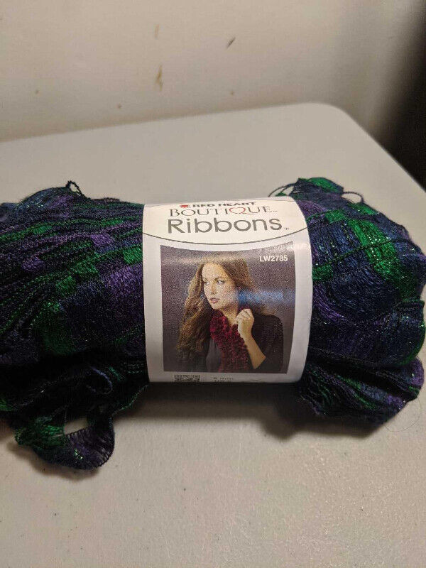 PURPLE RIBBON YARN (MULTIPLES AVAILABLE) in Hobbies & Crafts in Regina