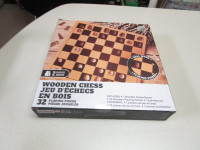 small wood chess set, read the whole ad before responding