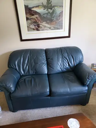 Leather couch, View more