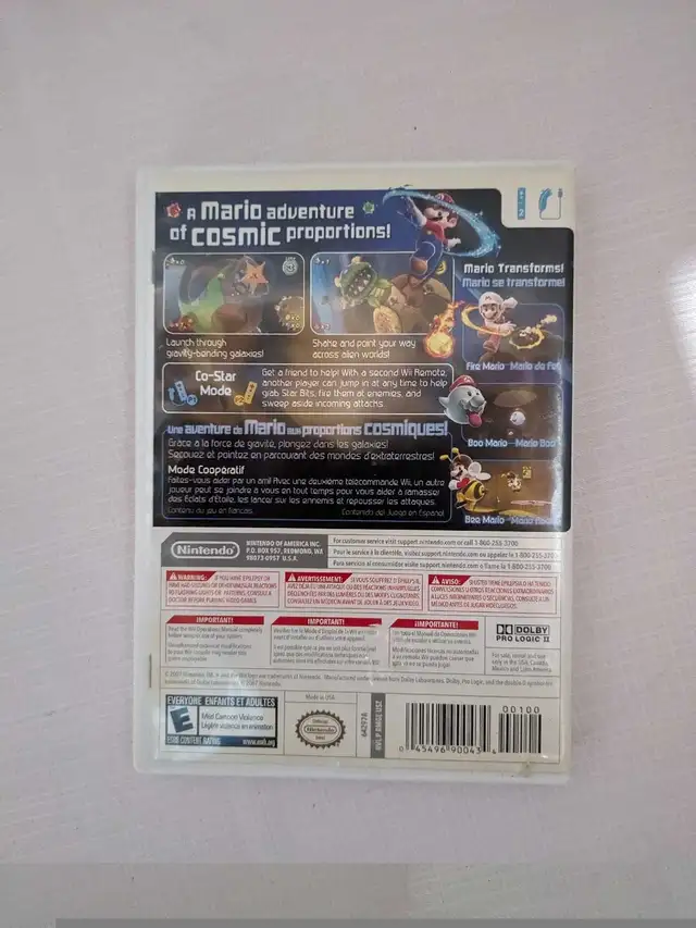 Wii video game Super Mario Galaxy tested and works Nintendo  in Nintendo Wii in Charlottetown - Image 5