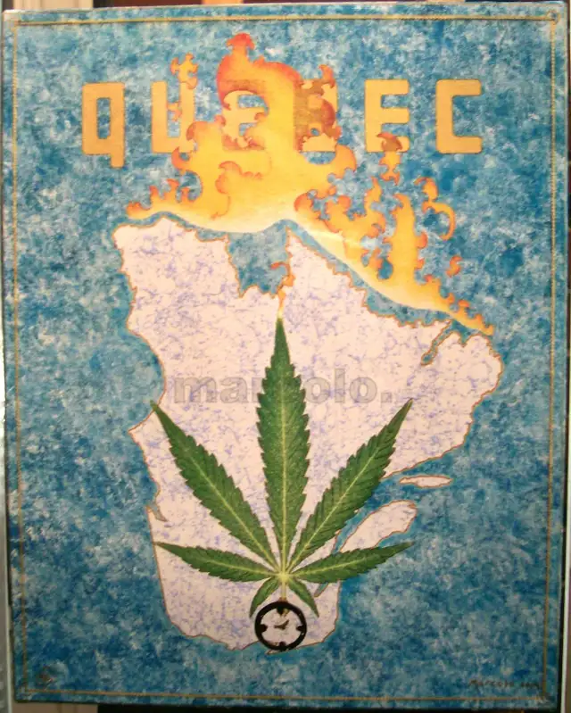 toile peinture huile QUEBEC POT in Arts & Collectibles in City of Montréal - Image 2