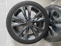 Winter tires on alloy wheels
