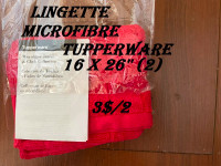 Lingette (2) microfibres tupperware