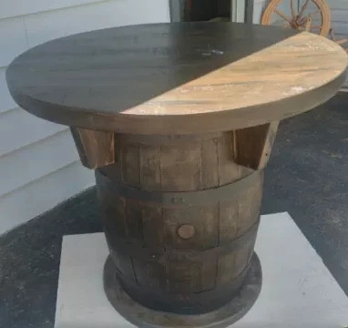 Barrel tables made for sale  