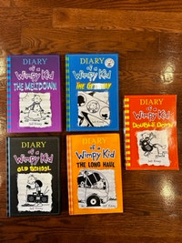 DIARY of a Wimpy Kid 5 books