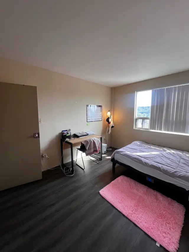 Furnished bedroom in 3-bd apartment near McMaster in Room Rentals & Roommates in Hamilton - Image 2