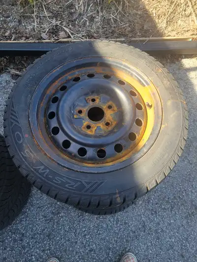 I am selling a set of four Starfire winter tires, size 205/55R16, mounted on steel rims. These tires...