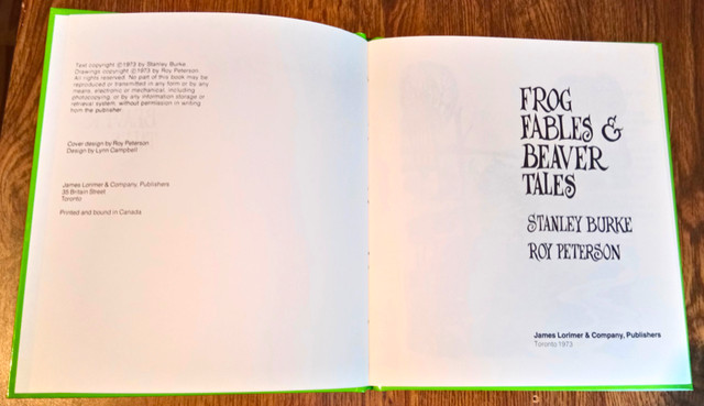 Frog Fables & Beaver Tales 1973 Canadian Political Story Book 1s dans Ouvrages de fiction  à Ville de Montréal - Image 3