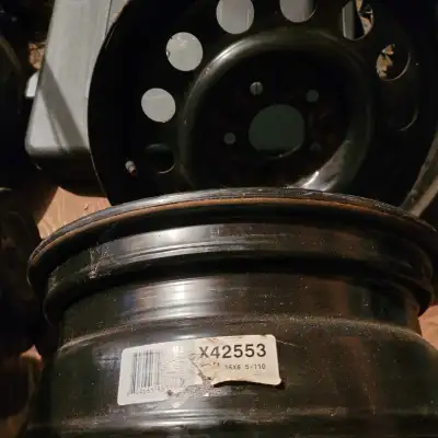 Set of tire rims 15 inch, 5 hole. Almost new. Barely used. Asking $70.00 for both.